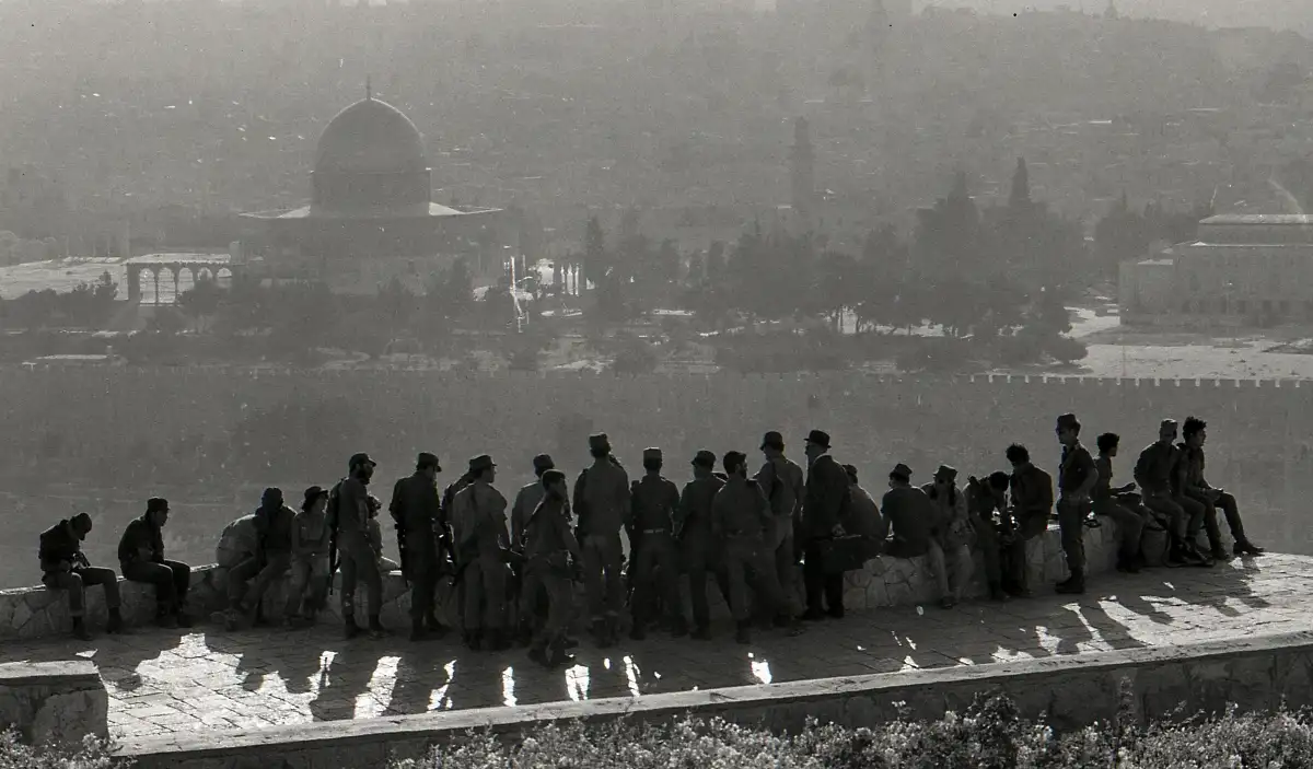 Guerre de Kippour 1973 - Soldats à Jerusalem